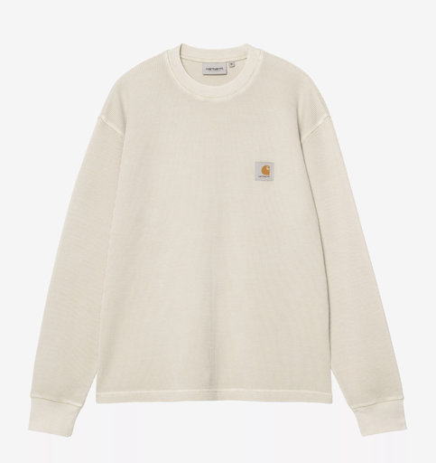 Camiseta de Manga Larga Carhartt WIP Vista Waffle - Fleur De Sel (Garment dyed)