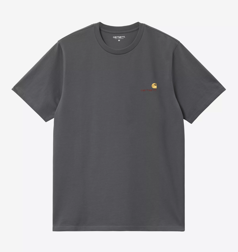 Camiseta Carhartt WIP American Script - Graphite
