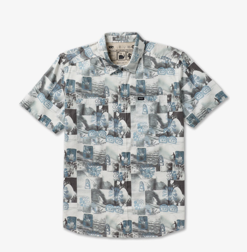 Camisa RVCA Kauai Block Print Collage - Multi