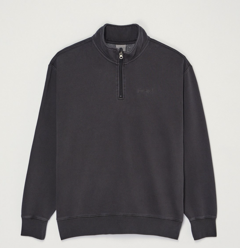 Sudadera con Media Cremallera Element Lowcase Pigment - Off Black
