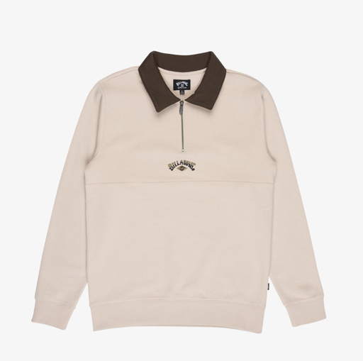 Sudadera con Media Cremallera Billabong Winton Half - Oatmeal