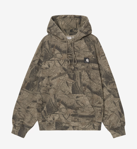 Sudadera con Capucha Carhartt WIP Feather Tree - Camo Feather Tree/Khaki/Shungite (Garment dyed)