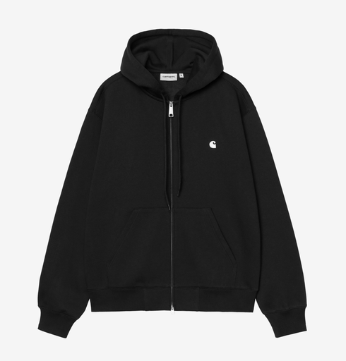 Sudadera con Cremallera Carhartt WIP Mack - Black/Wax