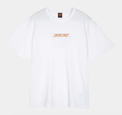Camiseta Santa Cruz Classic Fade Strip Centre - White
