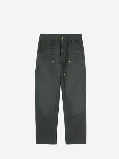 Pantalón Carhartt WIP Double Knee - Raven, Stone Canvas