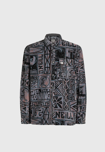 Camisa O'neill Superfleece - Purple Stamps