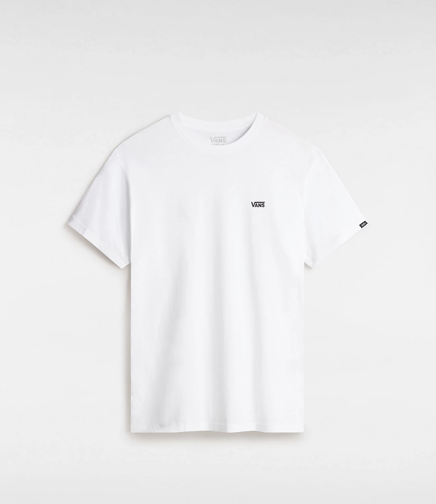 Camiseta Vans Left Chest Logo - White/Black