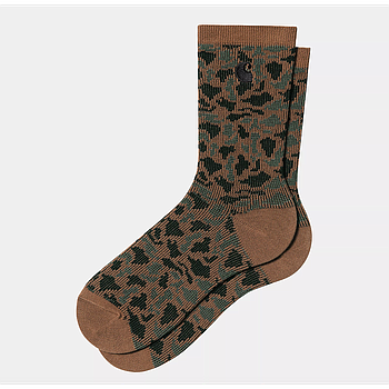 Calcetines Carhartt WIP Camo - Camo Leo Jacquard/Tamarind