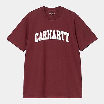 Camiseta Carhartt WIP University - Malbec/White