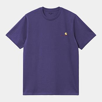 Camiseta Carhartt WIP American Script - Aura