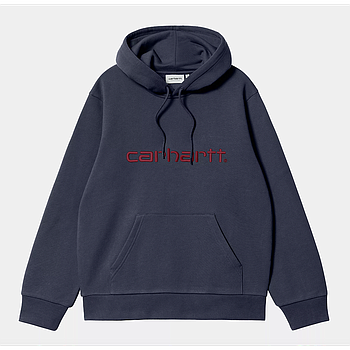 Sudadera Con Capucha Carhartt WIP Sweat - Air Force Blue/Malbec