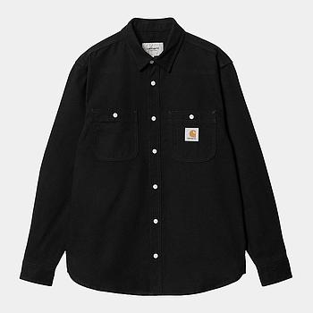 Camisa Carhartt WIP L/S Clink - Black (Rigid)