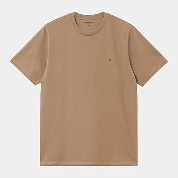 Camiseta Carhartt WIP Chase - Peanut/Gold