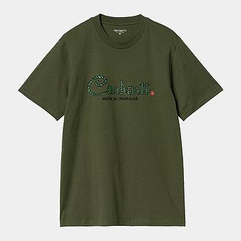 Camiseta Carhartt WIP Paradise Script - Tarragon