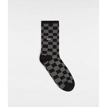 Calcetines Vans Checkerboard Crew - Black/Charcoal