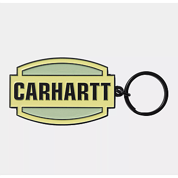 Llavero Carhartt WIP Press Script - Arctic Lime