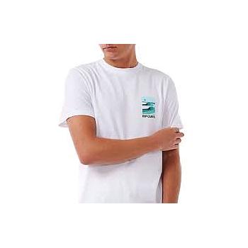 Camiseta Rip Curl Surf Revival Lined Up - White