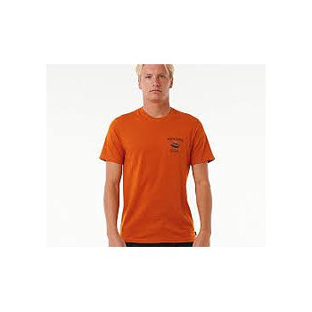 Camiseta Rip Curl Search Trip Tee - Orange Amber