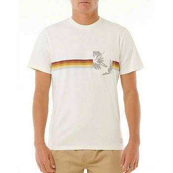 Camiseta Rip Curl Surf Revival Pocket Tee Hof - Bone