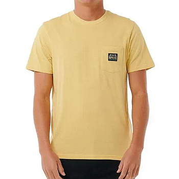 Camiseta Rip Curl Horizon Badge - Straw