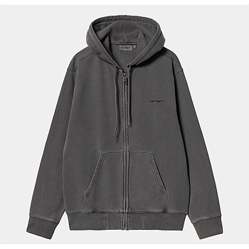 Sudadera Con Capucha Carhartt WIP Duster Script - Black (Garment Dyed)