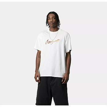 Camiseta Carhartt WIP Drip Script - White