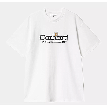 Camiseta Carhartt WIP Label Script - White