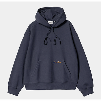 Sudadera Con Capucha Carhartt WIP Label Script - Blue