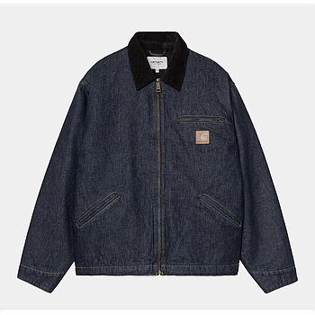 Chaqueta Carhartt WIP OG Detroit - Blue/Black (Rinsed)