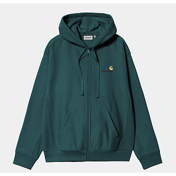 Sudadera Con Cremallera Carhartt WIP American Script - Malachite