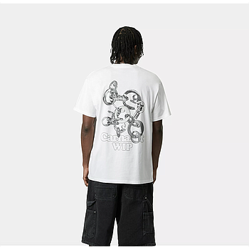 Camiseta Carhartt WIP Linked Charms - White/Silver