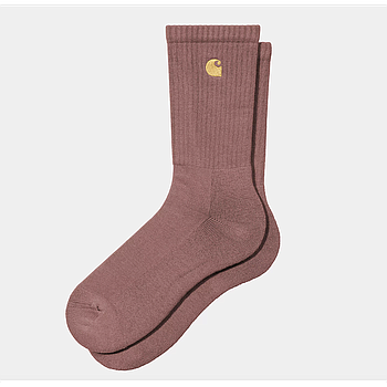 Calcetines Carhartt WIP Chase - Dusky Pink/Gold