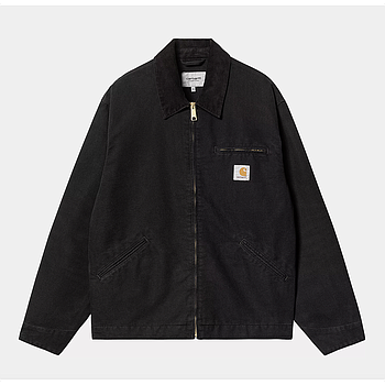 Chaqueta Carhartt WIP OG Detroit (Dearborn Canvas) - Black/Black/Aged Canvas