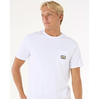 Camiseta Rip Curl Surf Paradise Badge Update - White