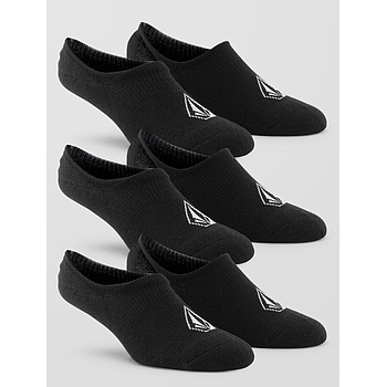 Volcom Stones No Show Socks (Pack de 3) - Black