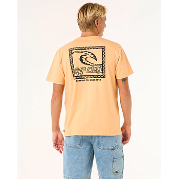 Camiseta Rip Curl Raw Energy Trad - Mandarin Zest
