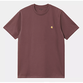 Camiseta Carhartt WIP Chase - Dusky Pink/Gold