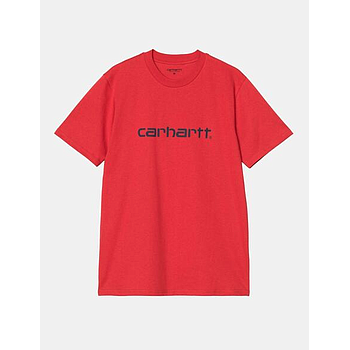 Camiseta Carhartt WIP Script - Cherry/Space