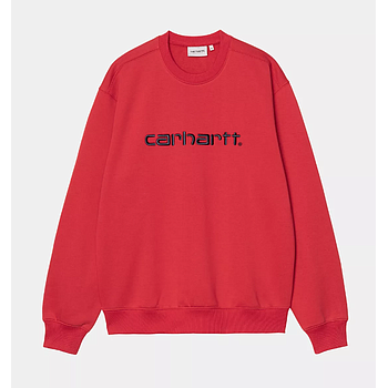 Sudadera Carhartt WIP Sweat - Cherry/Space