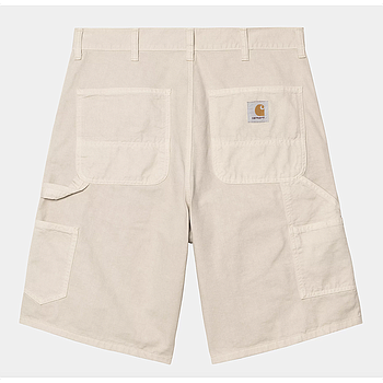 Pantalón Corto Carhartt WIP Single Knee - Fleur de Sel (Garment Dyed)