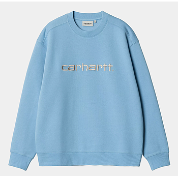 Sudadera Carhartt WIP Sweat - Bluebird/Fleur de Sel