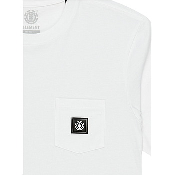 Camiseta Element Icon Label Pocket - White (Otw)