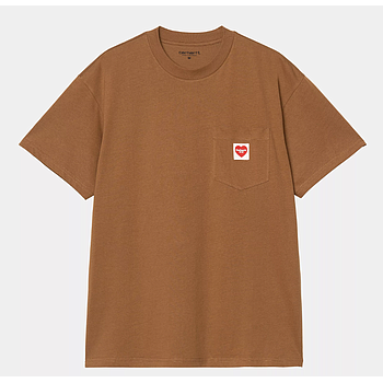 Camiseta Carhartt WIP Pocket Heart - Hamilton Brown