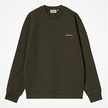 Sudadera Carhartt WIP Script Embroidery - Turtle/Air pink