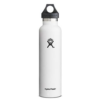 Botella Hydro Flask 24oz Standard Mouth-White