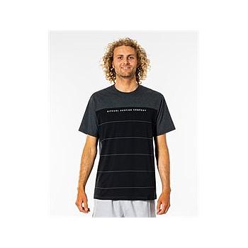 Camiseta Rip Curl Vaporcool Divide - Black Marled