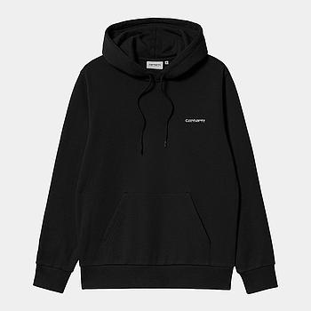 Sudadera con Capucha Carhartt WIP Script Embroidery - Black/White
