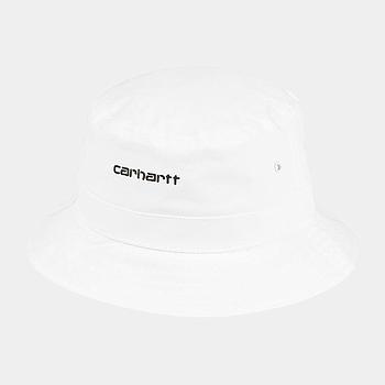 Gorro Carhartt Wip Script Bucket Hat - White/Black