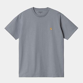 Camiseta Carhartt WIP S/S Chase - Mirror/Gold