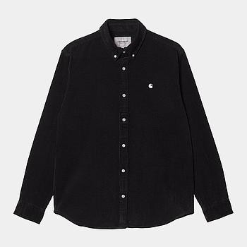 Camisa Carhartt WIP L/S Madison Cord - Black/ Wax
